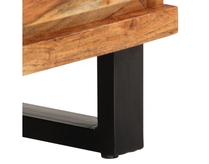 Sonata H ТВ шкаф, 100x34x46 см, масивно акациево дърво