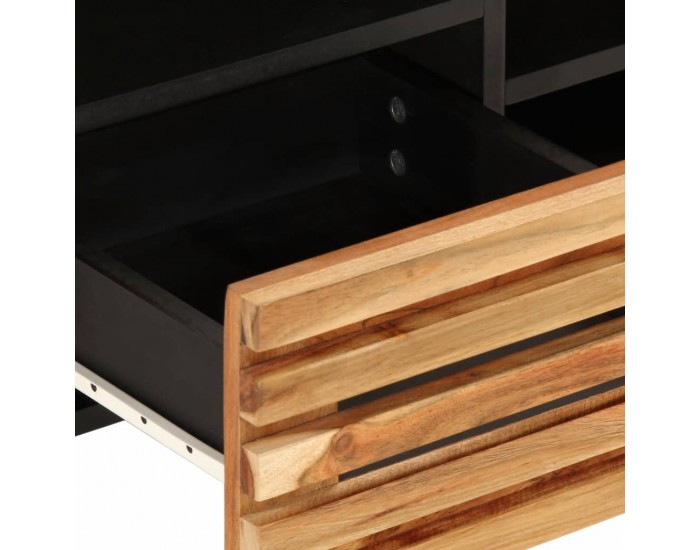 Sonata H ТВ шкаф, 100x34x46 см, масивно акациево дърво