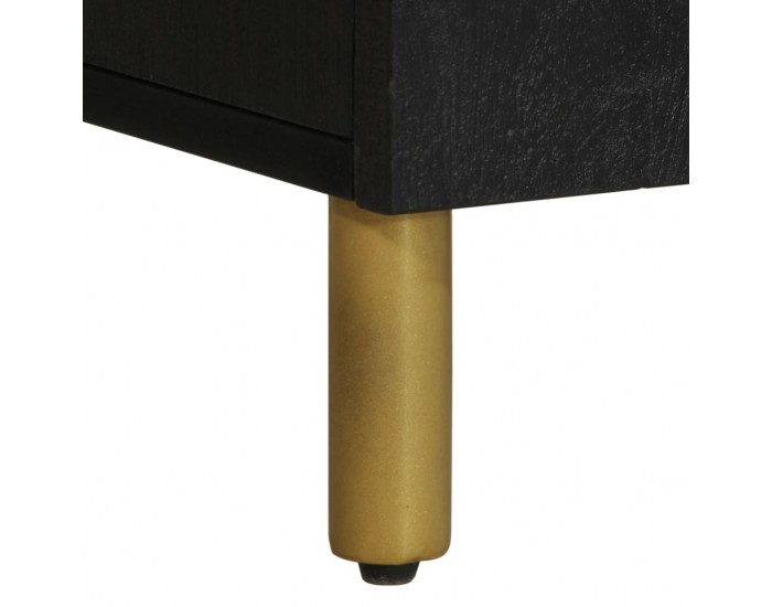 Sonata H ТВ шкаф, черен, 105x33x46 см, инженерно дърво