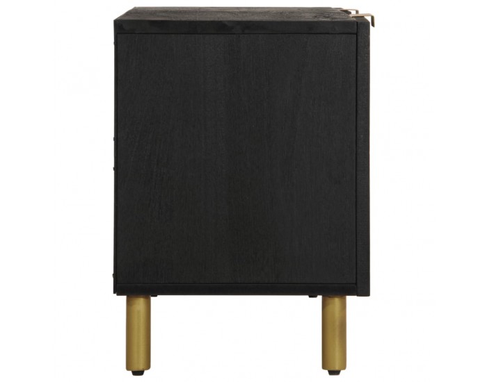 Sonata H ТВ шкаф, черен, 105x33x46 см, инженерно дърво