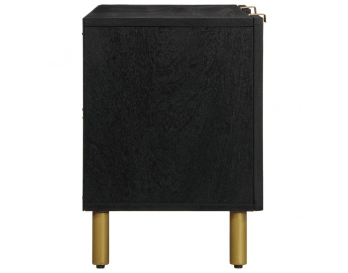 Sonata H ТВ шкаф, черен, 105x33x46 см, инженерно дърво