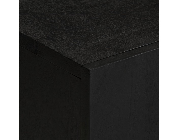 Sonata H ТВ шкаф, черен, 105x33x46 см, инженерно дърво