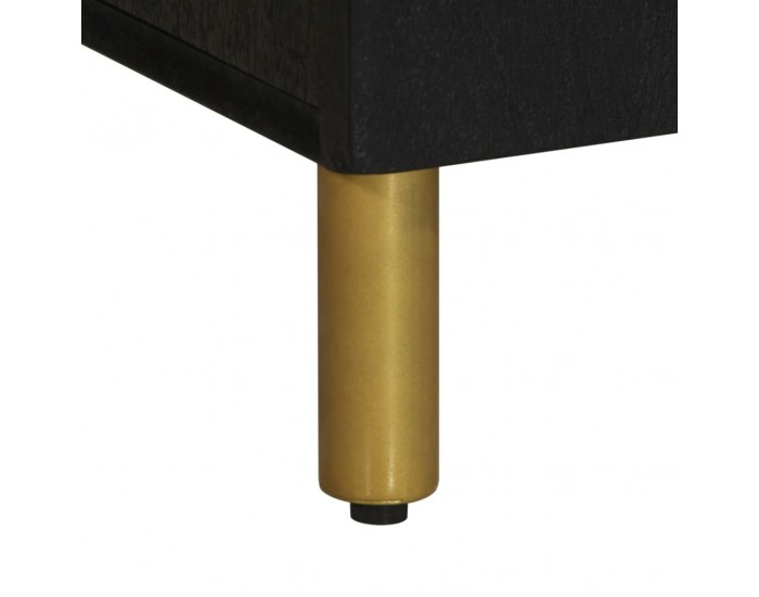 Sonata H ТВ шкаф, черен, 105x33x46 см, инженерно дърво