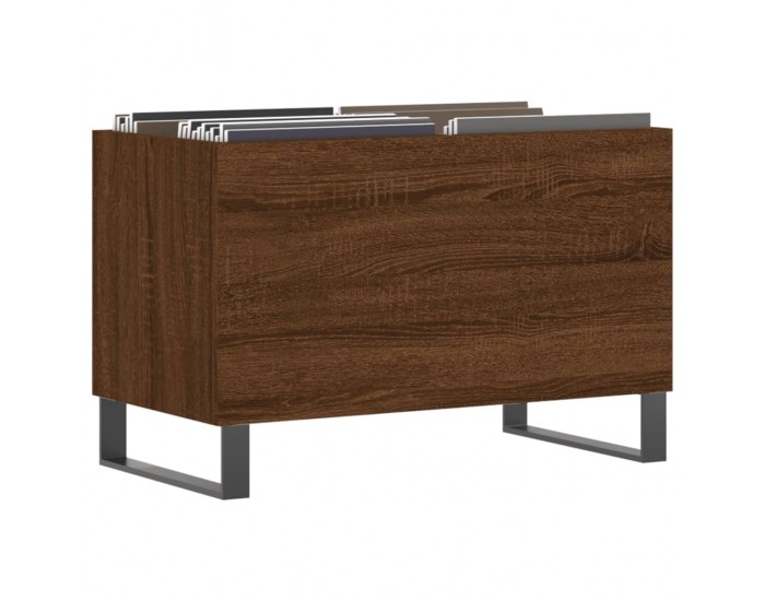 Sonata H Шкаф за винилови плочи кафяв дъб 74,5x38x48 см инженерно дърво