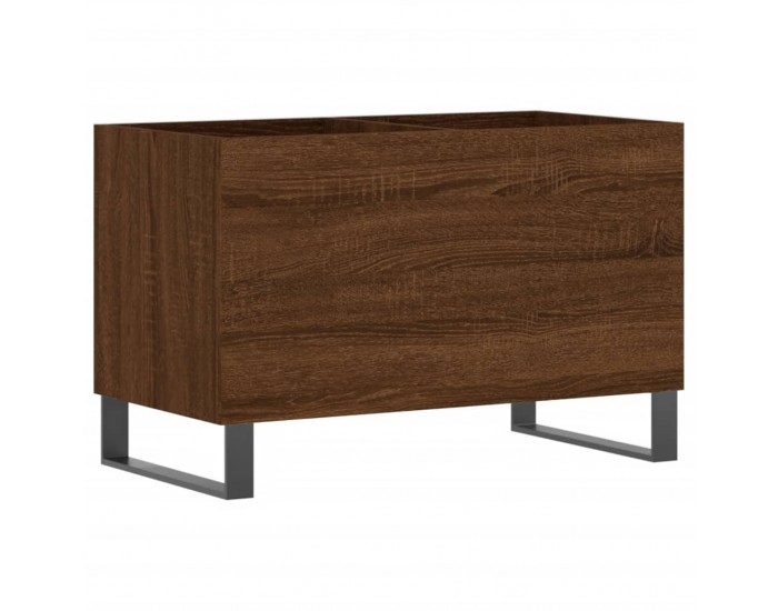 Sonata H Шкаф за винилови плочи кафяв дъб 74,5x38x48 см инженерно дърво