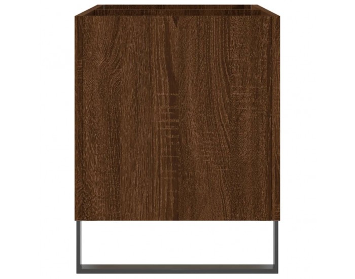 Sonata H Шкаф за винилови плочи кафяв дъб 74,5x38x48 см инженерно дърво