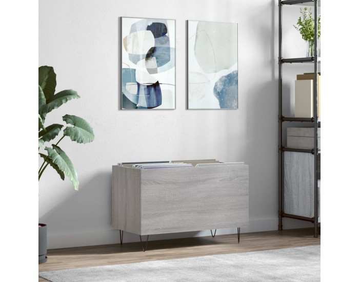 Sonata H Шкаф за винилови плочи сив сонома 74,5x38x48 см инженерно дърво