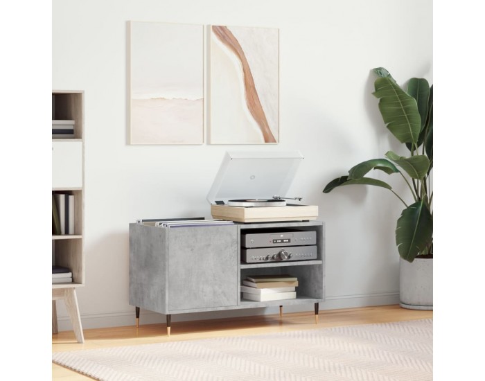 Sonata H Шкаф за винилови плочи бетонно сив 85x38x48 см инженерно дърво