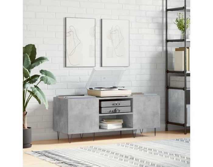 Sonata H Шкаф за грамофонни плочи сив 121x38x48 см инженерно дърво Sonata H Шкаф за грамофонни плочи сив 121x38x48 см инженерно дърво