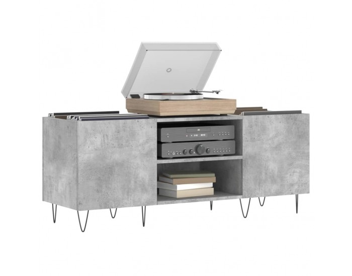Sonata H Шкаф за грамофонни плочи сив 121x38x48 см инженерно дърво Sonata H Шкаф за грамофонни плочи сив 121x38x48 см инженерно дърво