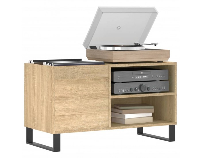 Sonata H Шкаф за винилови плочи сонома дъб 85x38x48 см инженерно дърво