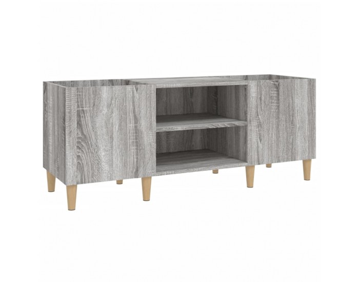 Sonata H Шкаф за винилови плочи сив сонома 121x38x48 см инженерно дърво