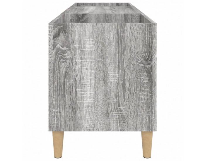 Sonata H Шкаф за винилови плочи сив сонома 121x38x48 см инженерно дърво