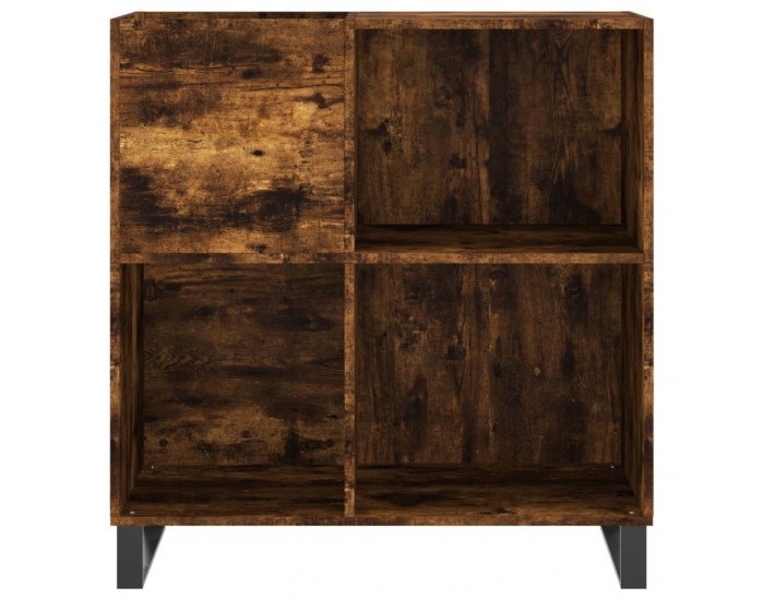 Sonata H Шкаф за винилови плочи опушен дъб 84,5x38x89 см инженерно дърво