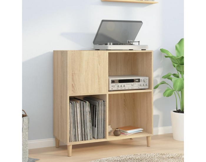 Sonata H Шкаф за винилови плочи сонома дъб 84,5x38x89 см инженерно дърво
