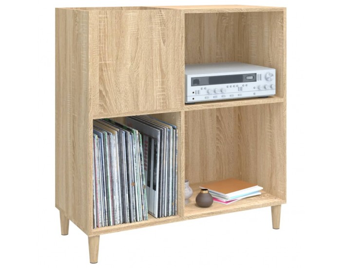 Sonata H Шкаф за винилови плочи сонома дъб 84,5x38x89 см инженерно дърво