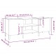 Sonata H Шкаф за грамофонни плочи бял 121x38x48 см инженерно дърво Sonata H Шкаф за грамофонни плочи бял 121x38x48 см инженерно дърво