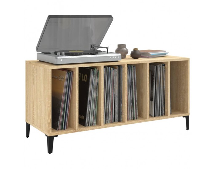 Sonata H Шкаф за винилови плочи сонома дъб 100x38x48 см инженерно дърво