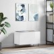 Sonata H Шкаф за винилови плочи бял гланц 74,5x38x48 см инженерно дърво