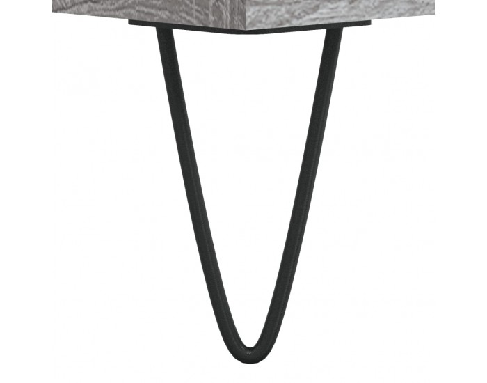 Sonata H Шкаф за винилови плочи сив сонома 121x38x48 см инженерно дърво