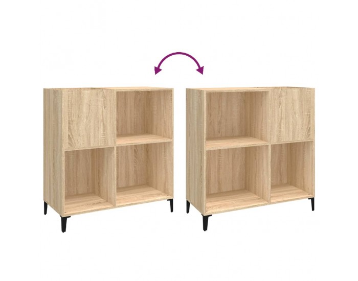 Sonata H Шкаф за винилови плочи сонома дъб 84,5x38x89 см инженерно дърво