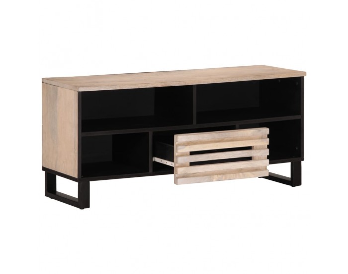 Sonata H ТВ шкаф, 100x34x46 см, мангово дърво масив