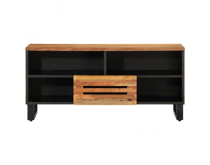 Sonata H ТВ шкаф, 100x34x46 см, масивно акациево дърво