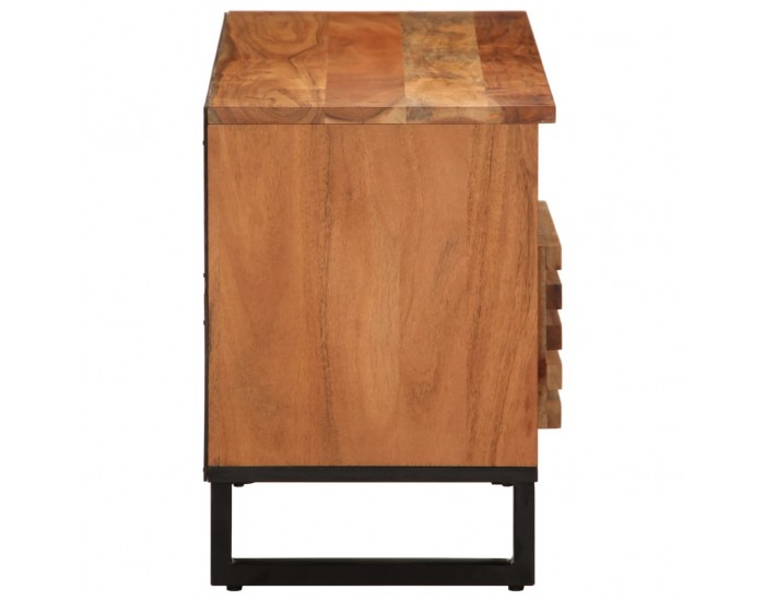 Sonata H ТВ шкаф, 100x34x46 см, масивно акациево дърво