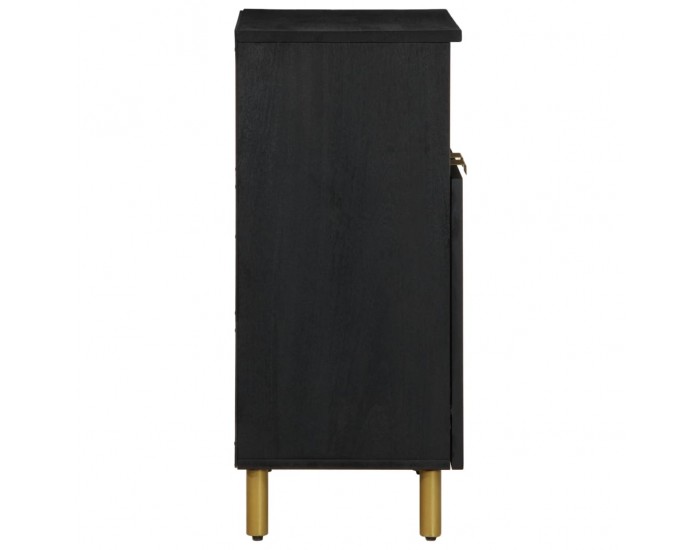 Sonata H Сайдборд, черен, 60x33x75 см, инженерно дърво