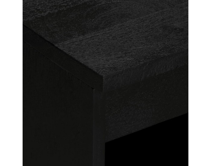 Sonata H Сайдборд, черен, 60x33x75 см, инженерно дърво