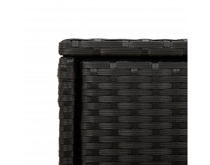 Sonata H Градински шкаф за съхранение, черен, 105x55x113 см, полиратан Sonata H Градински шкаф за съхранение, черен, 105x55x113 см, полиратан