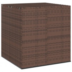 Sonata H Кутия за градински възглавници PE ратан 100x97,5x104 см кафява - Външни съоражения