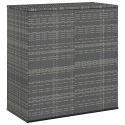 Sonata H Кутия за градински възглавници PE ратан 100x49x103,5 см сива - Външни съоражения
