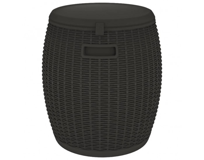 Sonata H Градинска кутия за съхранение 4 в 1, черна, полипропилен