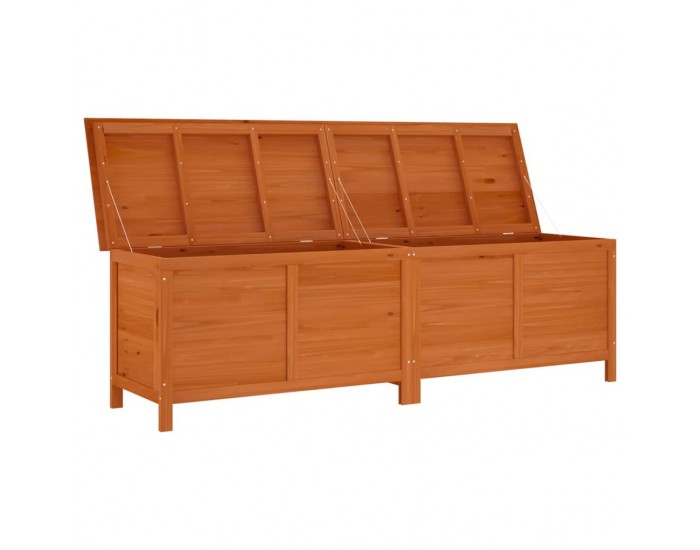 Sonata H Градинска кутия за съхранение кафява 198,5x50x56,5 см чам масив Sonata H Градинска кутия за съхранение кафява 198,5x50x56,5 см чам масив