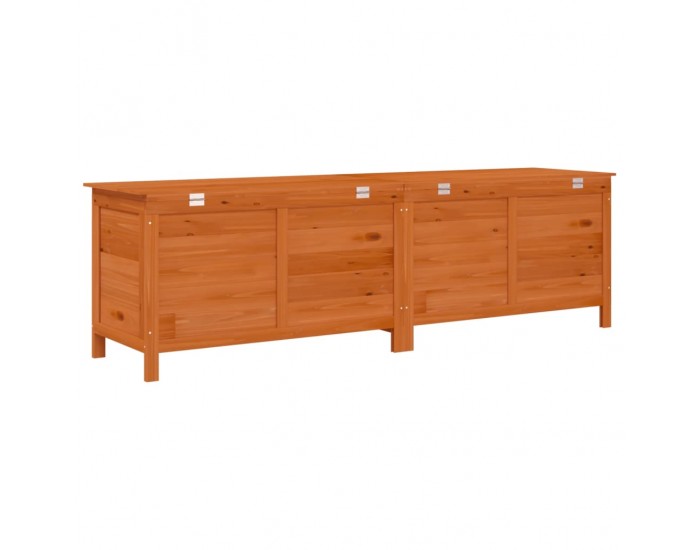 Sonata H Градинска кутия за съхранение кафява 198,5x50x56,5 см чам масив Sonata H Градинска кутия за съхранение кафява 198,5x50x56,5 см чам масив
