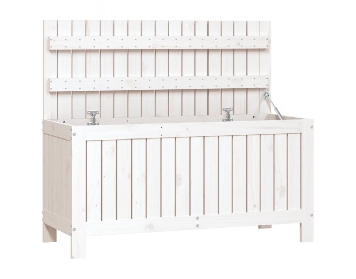 Sonata H Градинска кутия за съхранение, бяла, 108x42,5x54 см, бор масив Sonata H Градинска кутия за съхранение, бяла, 108x42,5x54 см, бор масив