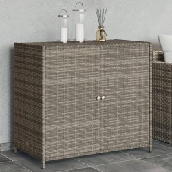 Sonata H Градински шкаф за съхранение, сив, 83x45x76 см, полиратан - Външни съоражения