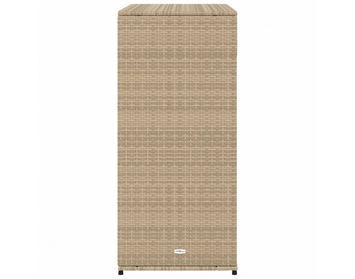 Sonata H Градински шкаф за съхранение бежов 105x55x113 см полиратан