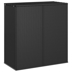 Sonata H Кутия за градински възглавници PE ратан 100x49x103,5 см черна - Външни съоражения