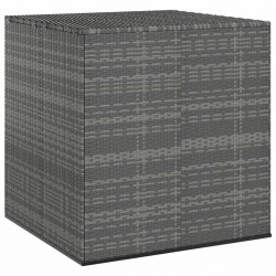 Sonata H Кутия за градински възглавници PE ратан 100x97,5x104 см сива - Външни съоражения