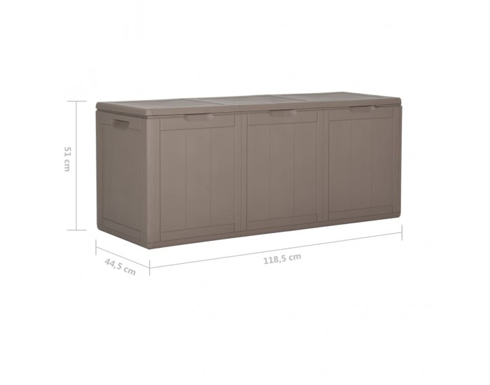 Sonata H Градинска кутия за съхранение, 270 л, кафява, PP ратан