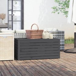 Sonata H Градинска кутия сива 101x50,5x46,5 см масивна борова дървесина - Външни съоражения