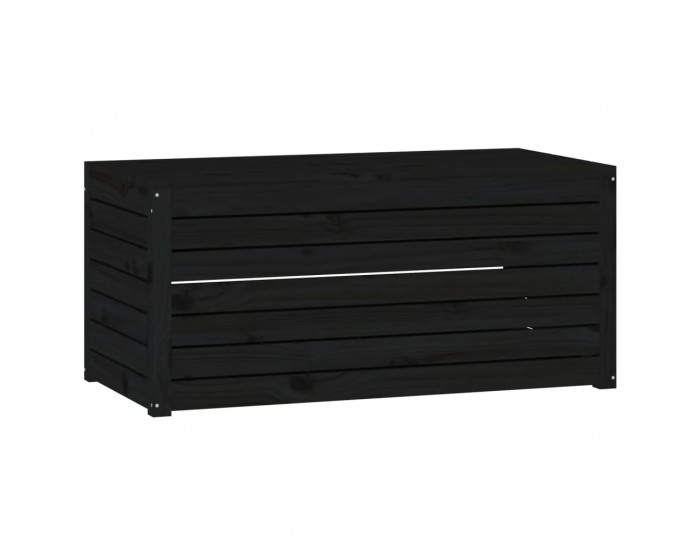 Sonata H Градинска кутия черна 101x50,5x46,5 см масивна борова дървесина Sonata H Градинска кутия черна 101x50,5x46,5 см масивна борова дървесина