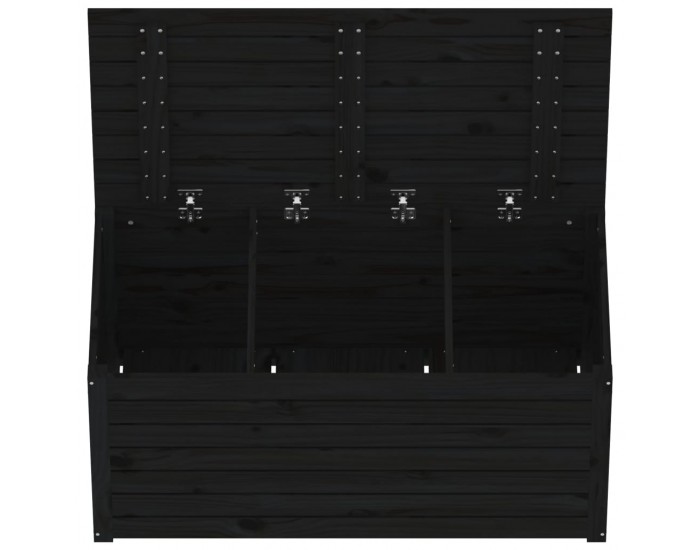 Sonata H Градинска кутия черна 101x50,5x46,5 см масивна борова дървесина Sonata H Градинска кутия черна 101x50,5x46,5 см масивна борова дървесина