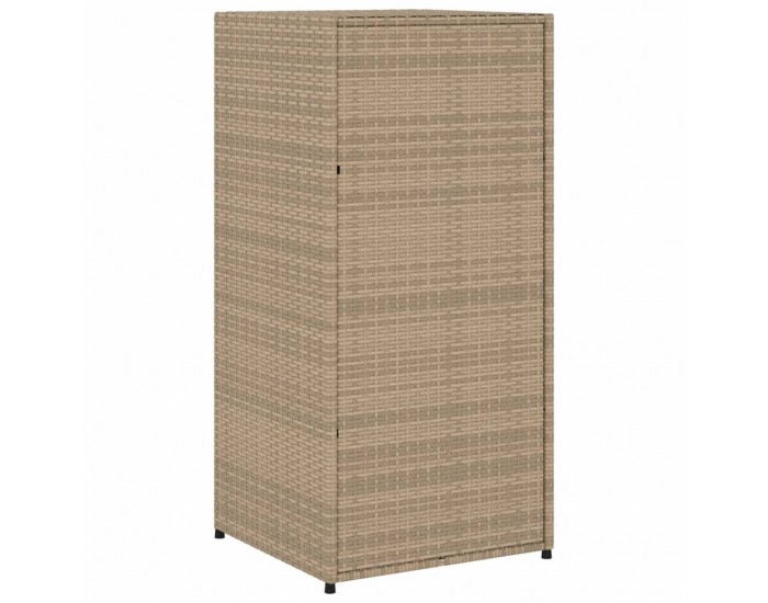 Sonata H Градински шкаф за съхранение бежов 55x55x111 см полиратан