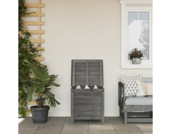 Sonata H Градинска ракла антрацит 50x49x56,5 см чам масив Sonata H Градинска ракла антрацит 50x49x56,5 см чам масив