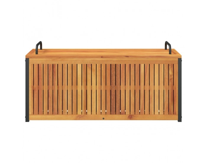 Sonata H Външна кутия за възглавници 110x45x42/53см акация масив стомана Sonata H Външна кутия за възглавници 110x45x42/53см акация масив стомана