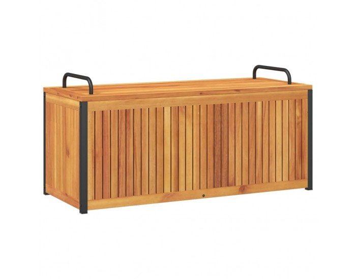 Sonata H Външна кутия за възглавници 110x45x42/53см акация масив стомана Sonata H Външна кутия за възглавници 110x45x42/53см акация масив стомана