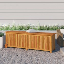 Sonata H Градинска кутия за съхранение колела 150x50x58 см акация масив - Външни съоражения